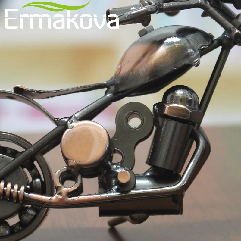 Винтажная модель мотоцикла ERMAKOVA 5 стилей ретро фигурка мотора железный мотоцикл