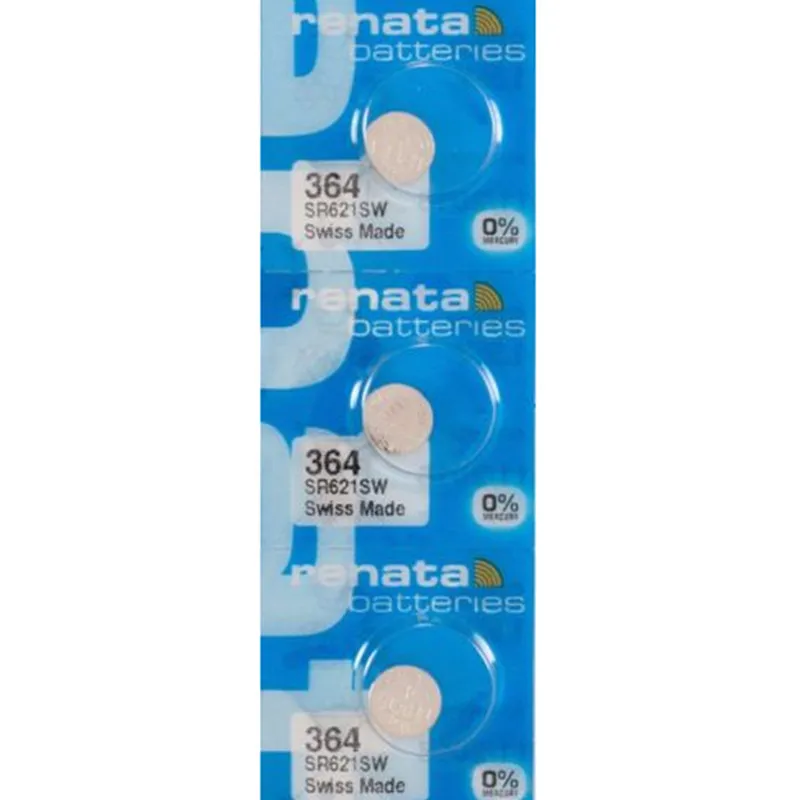 3 шт./лот Renata Swiss 1 55 в аккумулятор для часов Серебряный оксид 364 SR621SW