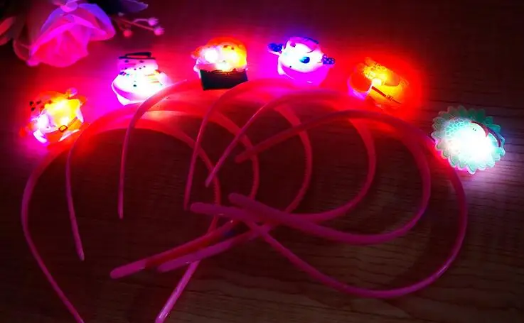 

18*12cm Christmas single head led light hair band hoop Christmas Head Buckle