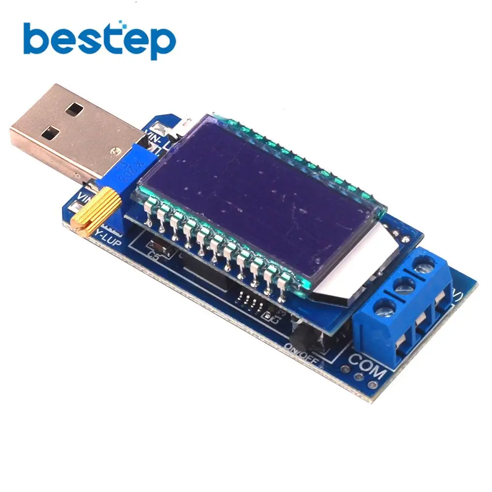 USB понижающий модуль питания DC 5 В до 3 В/9 В/12 с ЖК дисплеем Регулируемый