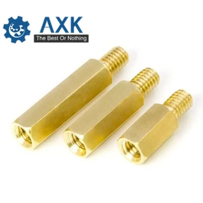 200Pcs/100Pcs 3mm Thread M3*L(=4/5/6/7/8/9/10/11-40)+6mm Hex Brass Standoff Spacer Male to Female Spacing Screws Pillar | Обустройство