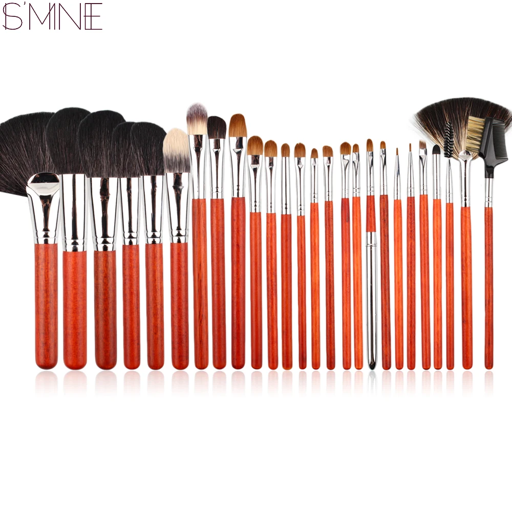 ISMINE 26 шт. Макияж Кисточки набор животных волос Расчёски для Набор