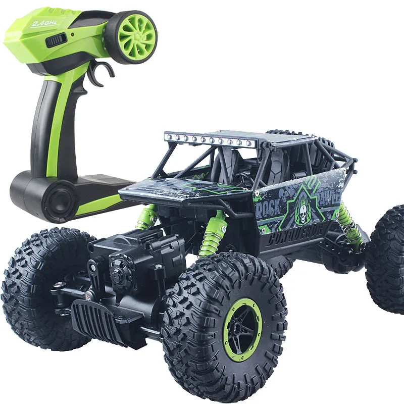 Rc Car 4WD 2.4GHz Rock Rally climbing 4x4 Double Motors Bigfoot Remote Control Model Off-Road Vehicle Toy 20001 | Игрушки и хобби