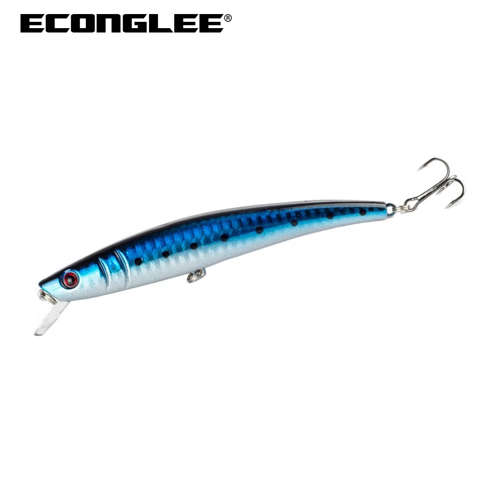 Econglee 1 шт. Рыбная ловля приманки бас искусственные гольян 12cm11g Crankbait 5 цвет