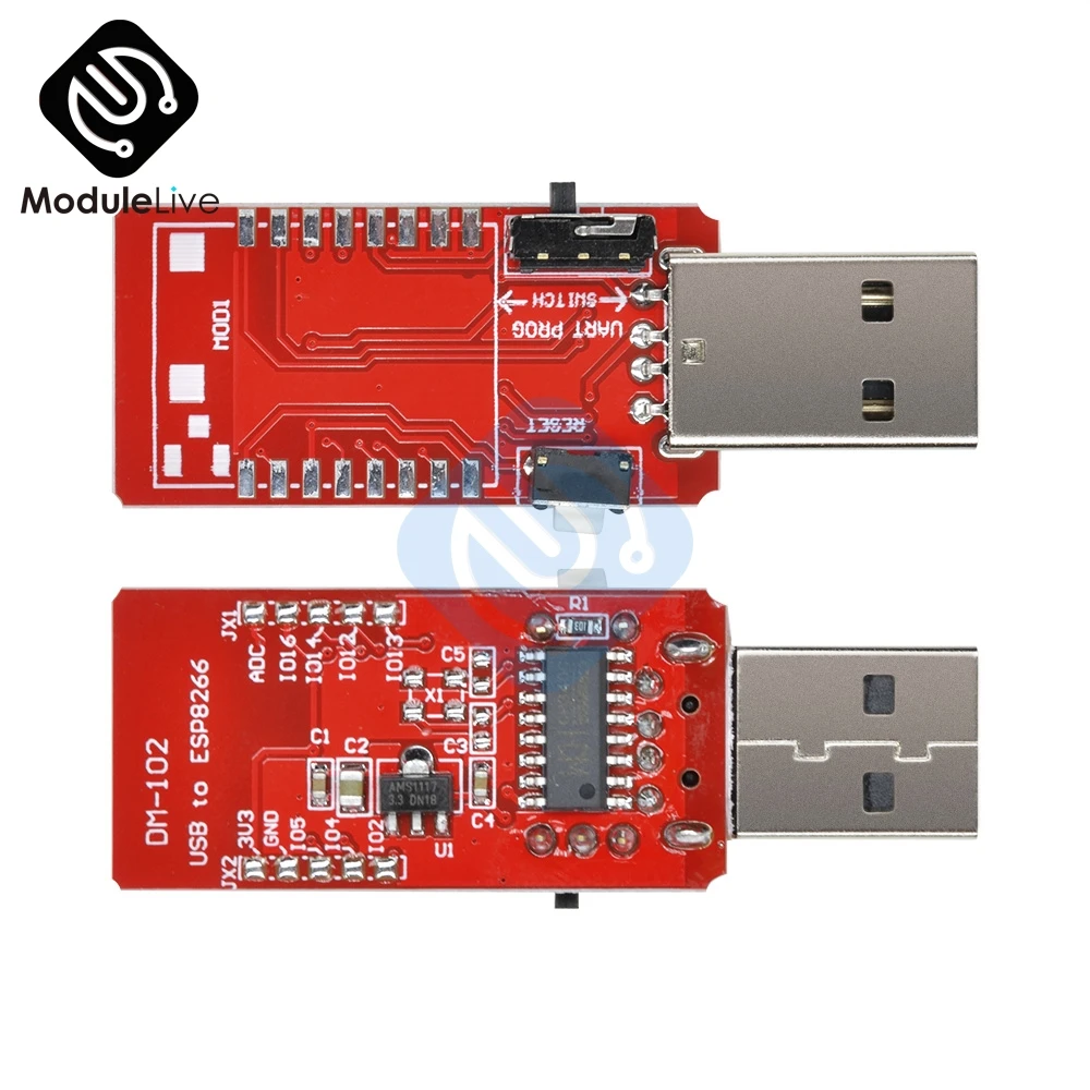 USB к ESP8266 ESP 07 Wi Fi модуль Встроенная антенна для TTL модуля драйвера CH340G беспроводной