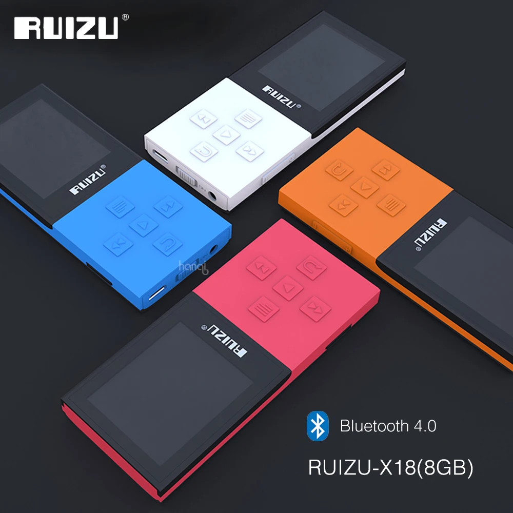 Оригинальный спортивный MP3 плеер RUIZU X18 8G с Bluetooth диктофон без потерь FM радио 4 0