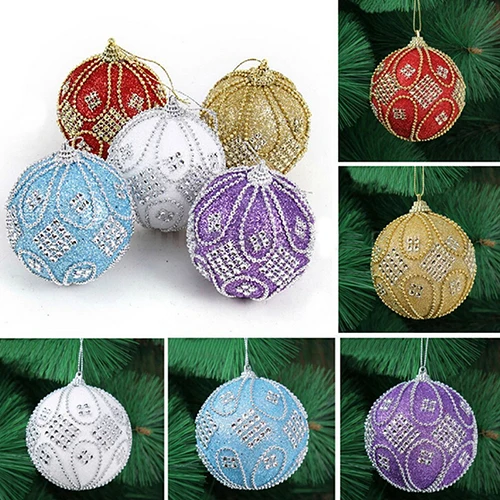 DIY рождественская елка Декор Ремесло Звезда шар лента Колокольчик Рождество