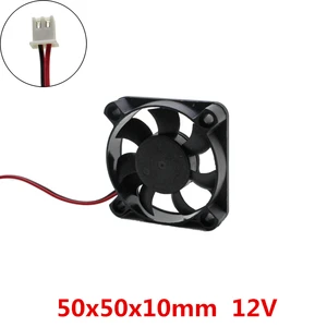 3pcslot 50x50x10mm 5010 fans DC 12V  Brushless 5cm Fans cooling fan for Electronic computer 's component heat dissipation
