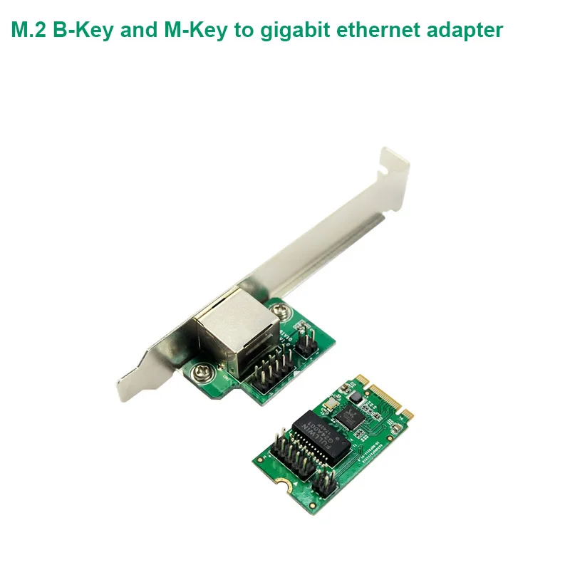 M.2 B Key и M к 1 порту 10/100/1000 Мбит/с gigabit ethernet Сетевая карта Realtek 8111