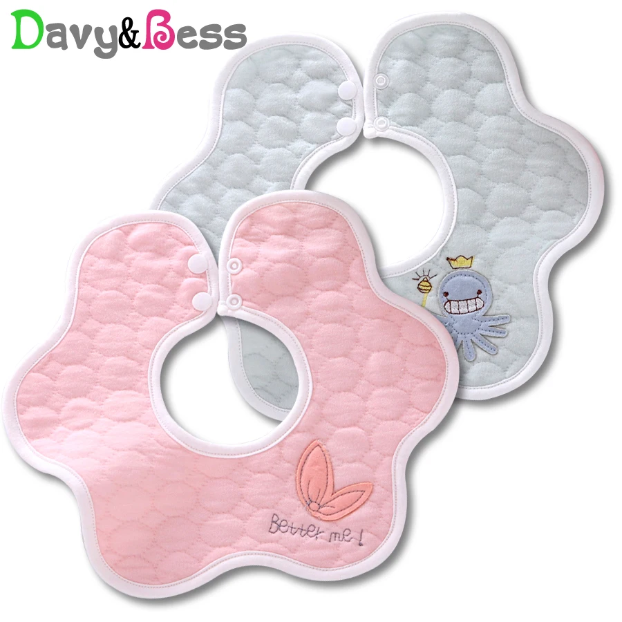 Waterproof Cotton Baby Bib Bandana Bibs for Scarf Apron Children's Infant Feeding Burp Cloth Drool Slab Boy Girl Stuff | Детская