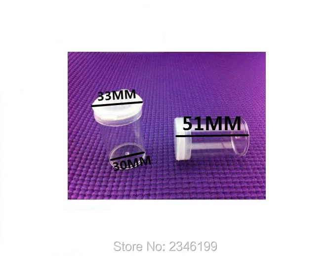 

30ML 50pcs/lot Round Cosmetic Powder Packaging Bottle, Empty Clear Loose Powder Case with Sifter, DIY Nailing Beauty Tool