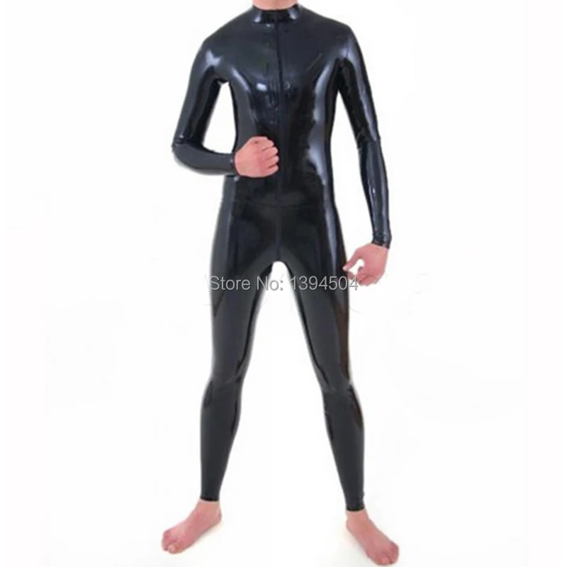 Мужской латексный костюм zentai cekc черные сексуальные экзотические боди ручной