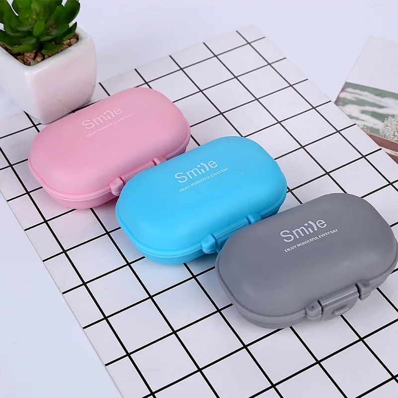 Высокое качество Портативный Мини Симпатичные Пластиковые Pill Box Медицина Чехол