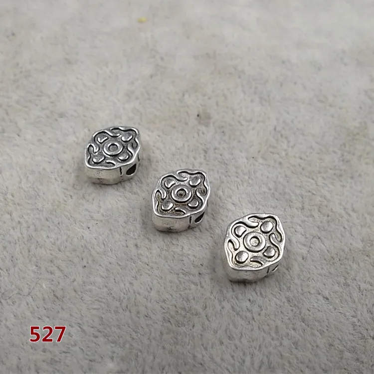 20pcs/lot Cloud Shape Tibetan Silver Spacer Beads 9x12x5mm Alloy Buddha Beading Decoration Charms Handmade Jewelry Making | Украшения и