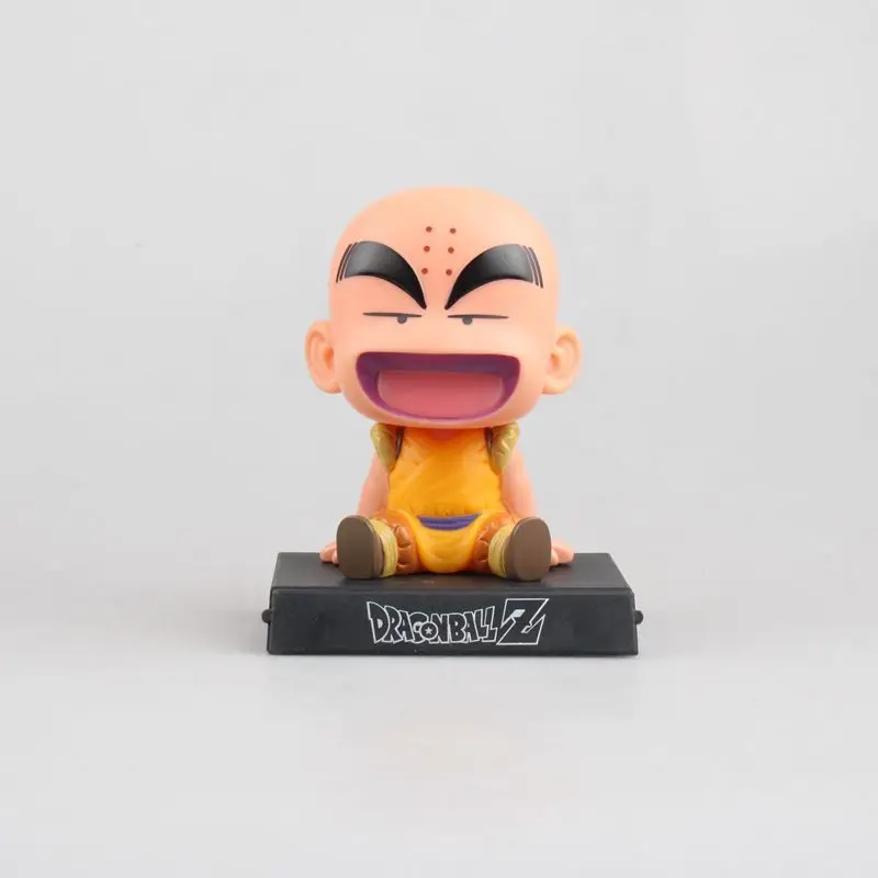 B Японское аниме Dragon Ball Z Goku Krillin украшение автомобиля качающаяся голова кукла телефон кронштейн Dragon Ball фигурка кукла игрушка 12 см - Цвет: B