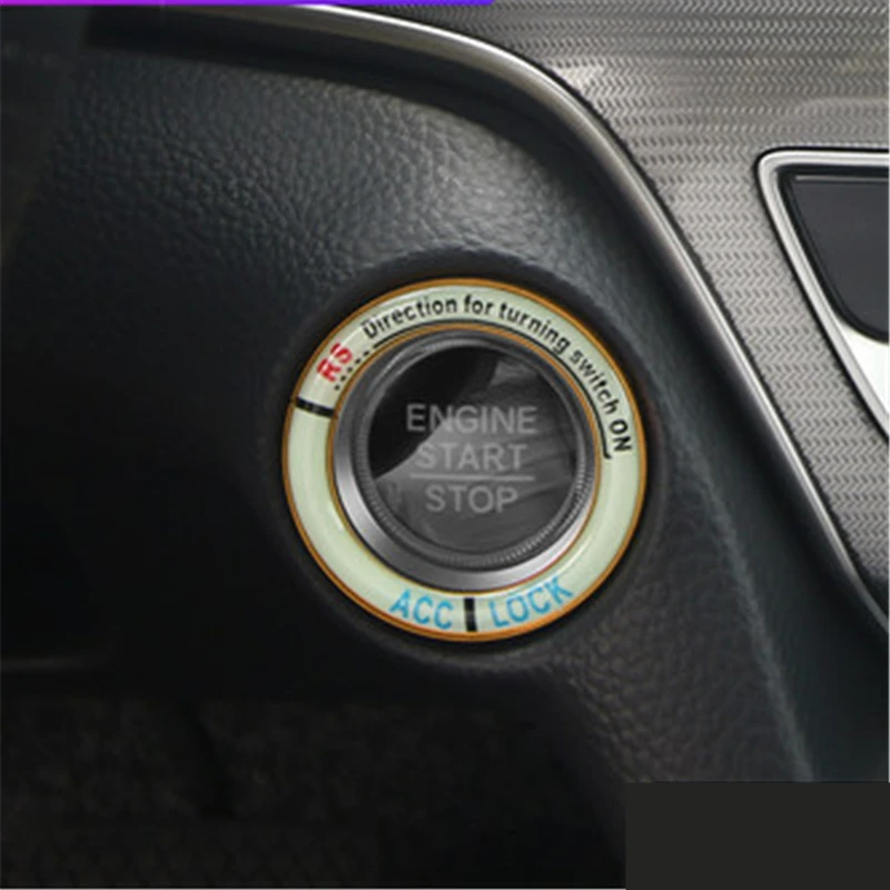 Для peugeot 5008 3008 GT Авто старт стоп кольцо светящаяся декоративная рамка светящаяся наклейка кристалл эпоксидная