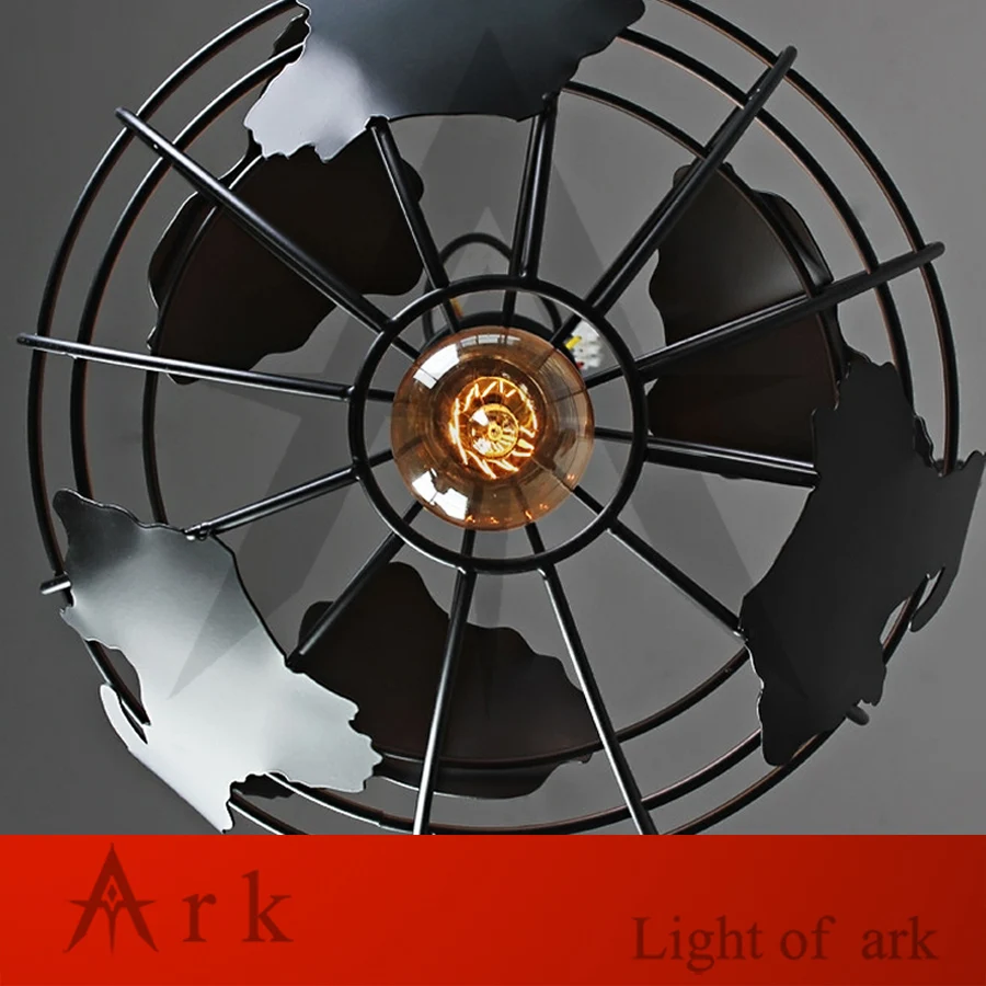 Современные подвесные светильники в глобальной форме земли для гостиной