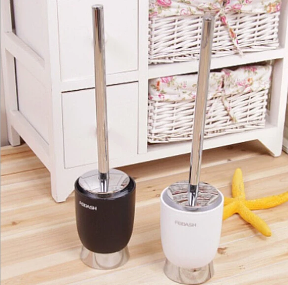 

1PC Plastic Toilet Bowl Brush Bathroom Cleaning Tool Holder With Base Toilet Brush Home Cleaner OK 0173
