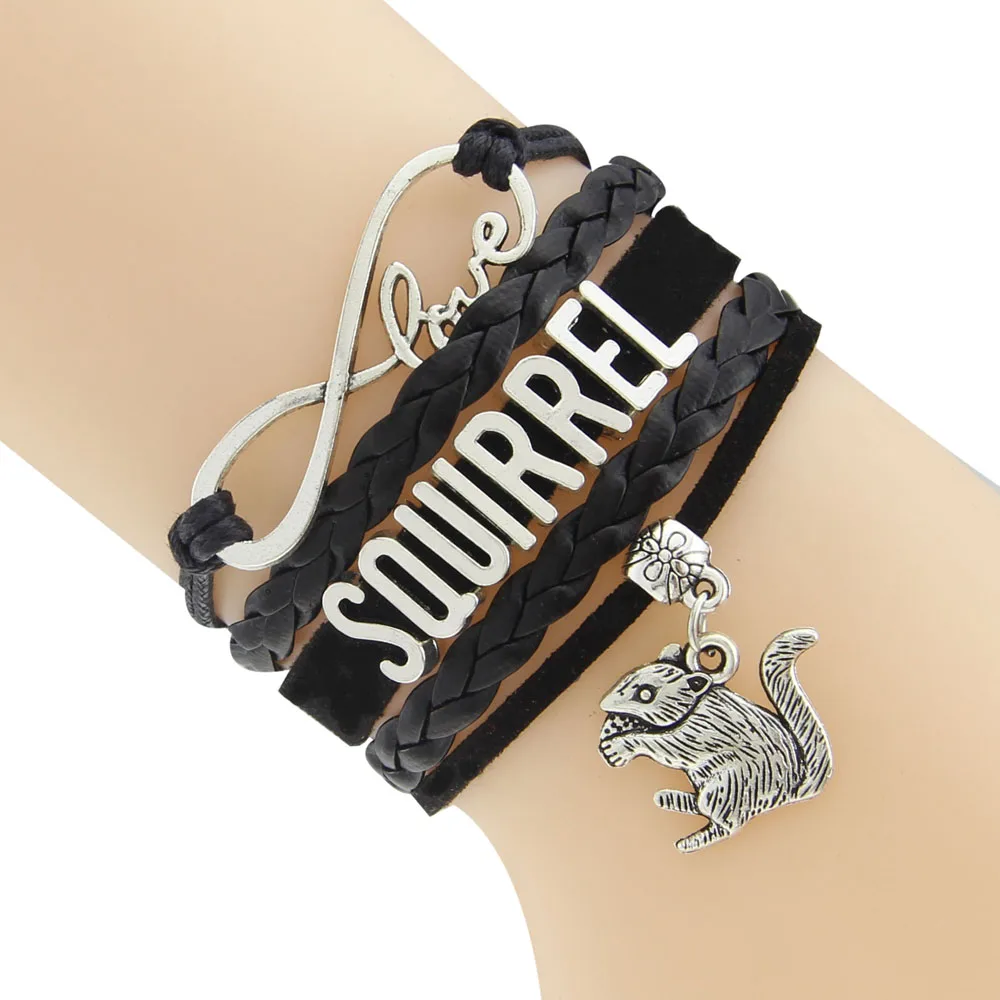 Вощеный шнур и плетеный браслет версия белка 2016 новый узор для мужчин женщин