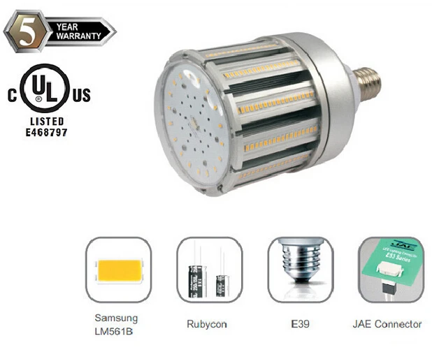 5 лет гарантии AC100 277V 50 60Hz 110lm/w Samsung 5630 LED 80W светодиодные садовые лампы|led 80w|80w ledled lamp