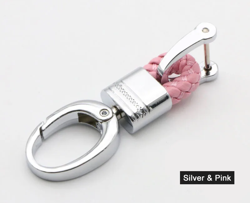 S-Pink Автомобильный брелок ручной работы автомобильный брелок для ключей Пряжка подковы брелок llavero moto металлический брелок для ключей - Название цвета: S-Pink
