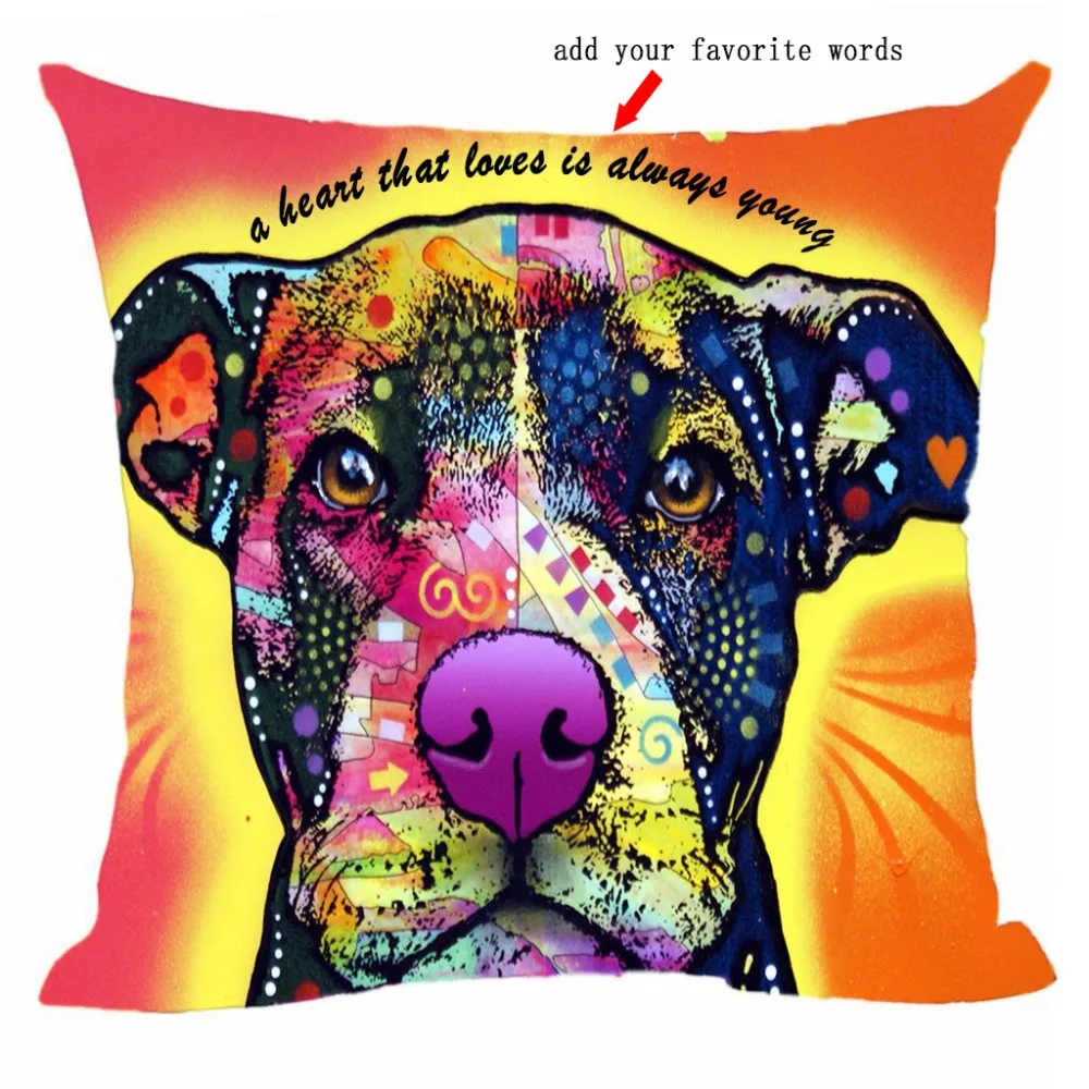 Наволочка из хлопка и льна на заказ наволочка для подушки добавьте свое имя или