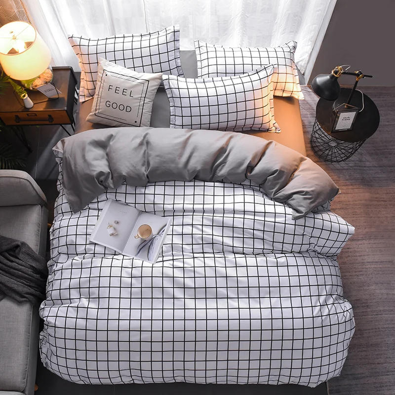 Постельное белье класса люкс Красного журавля 3/4 шт. Семейный комплект простыни