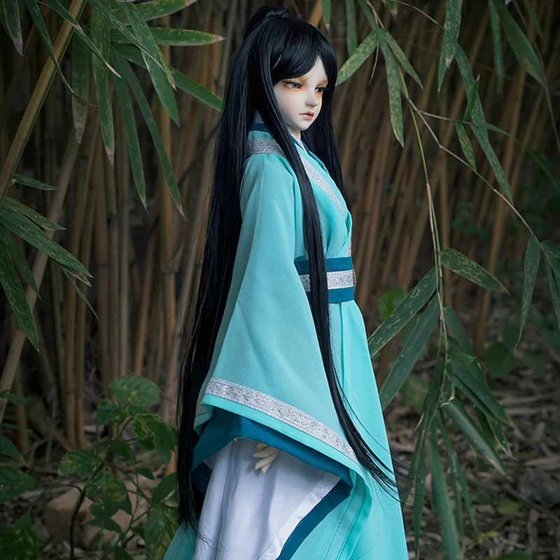Cataleya BJD SD кукла парик черный с конским хвостом длинные прямые волосы бесплатная