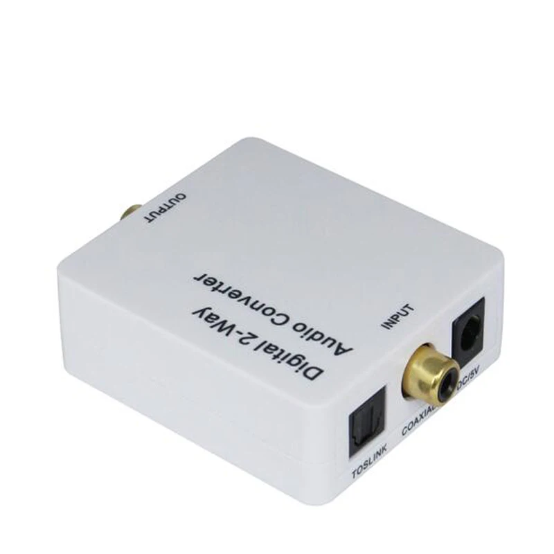 Цифровой 2 полосный аудио преобразователь spdif toslink в коаксиальный или audio bi