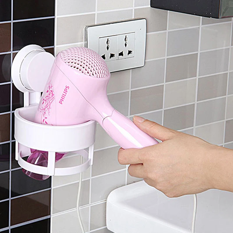 1 шт. настенный держатель для фена ванной комнаты Вакуумная присоска полка