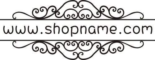 Пользовательские магазин имя сайт штамп может изменить слова DIY свадьба открытки