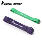 Набор из 2 фиолетовых и зеленых резинок для фитнеса, оборудование для фитнеса