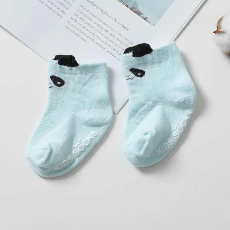 L Baby Boys Girls Infant Cotton Cartoon Pattern Socks Warm Anti Slip Floor Socks Leg Warmer - Цвет: L