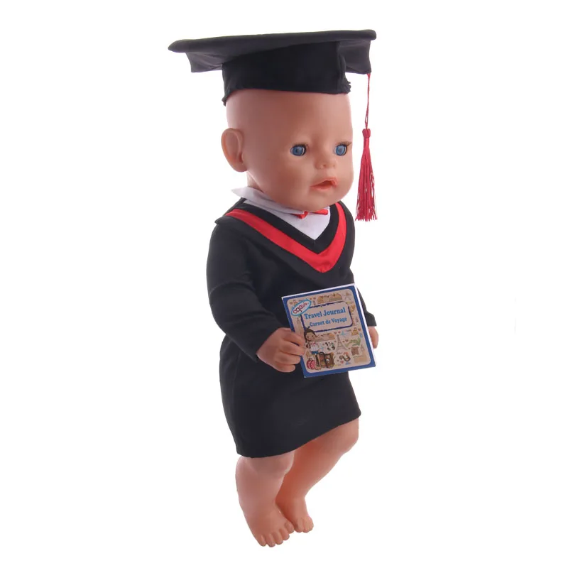 LUCKDOLL Doctor Clothes + шапка подходит для 18 дюймов американская кукла 43 см аксессуары