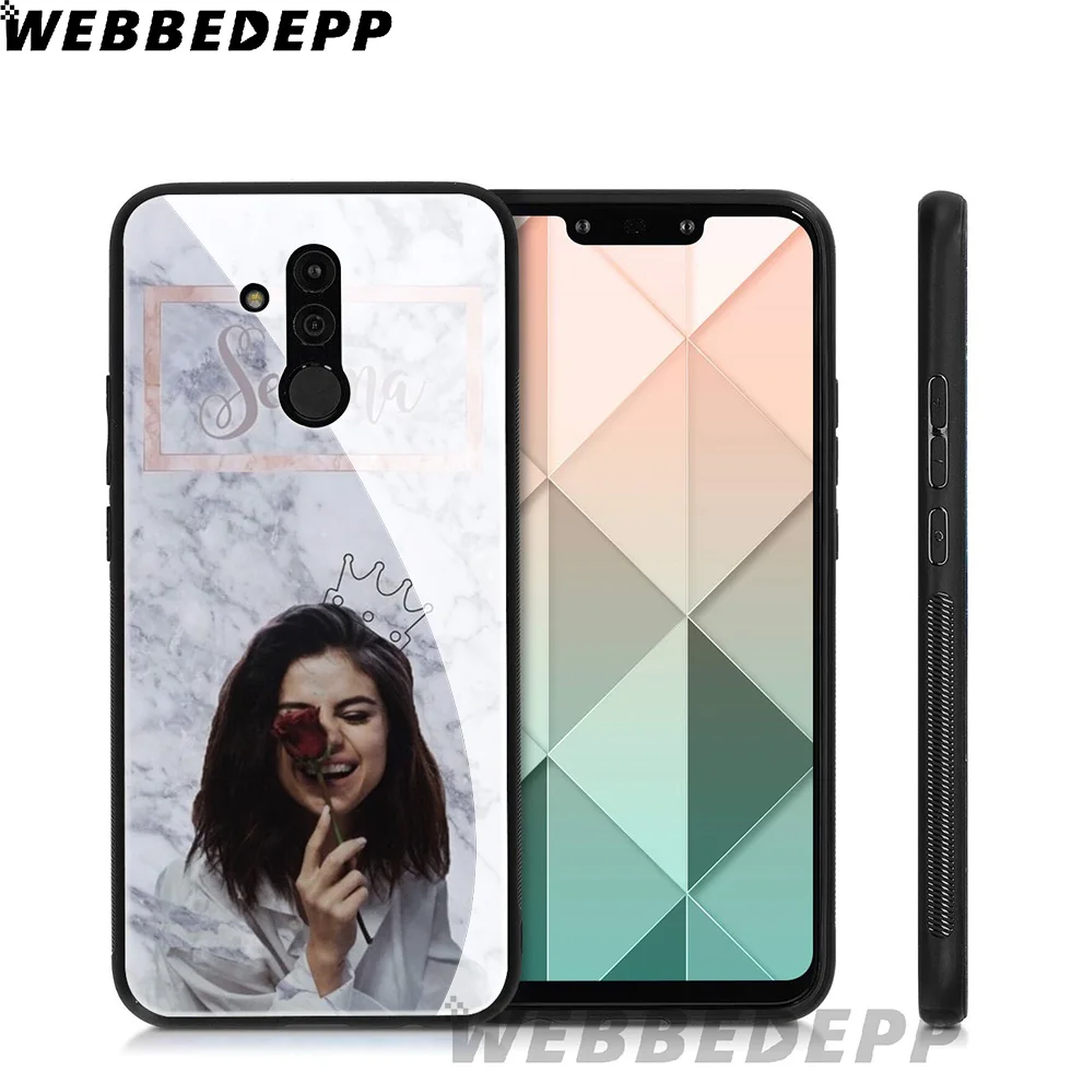 Чехол из закаленного стекла WEBBEDEPP Selena Gomez Singer для Huawei Mate 20 P20 P10 P Smart 2019 2018 &amp Honor 10 9 8X