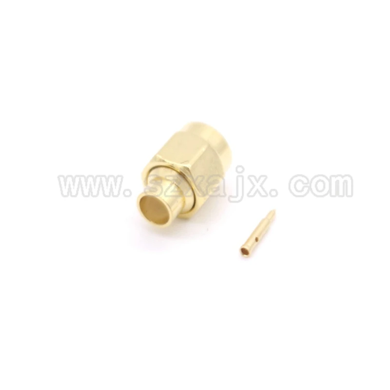 JX 10 шт. РЧ разъем SMA Мужской пайки для RG402 0,14" Полужесткий коаксиальный кабель SMA-J-B3 Быстрая