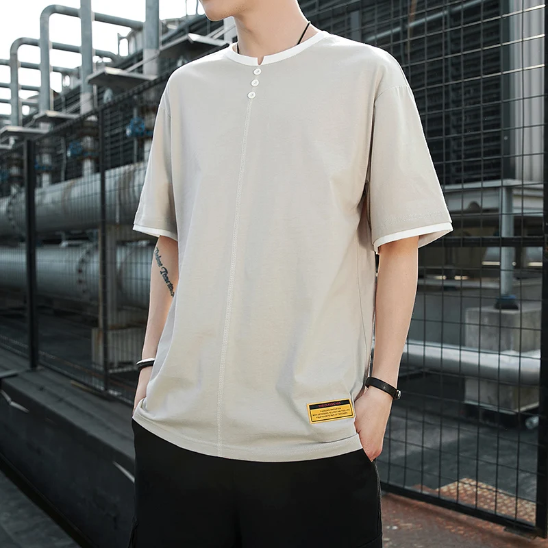 Высокое качество футболка мужская мода 2019 Лето короткий рукав мужские s футболки