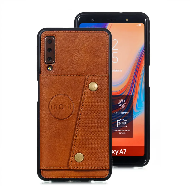 Кошелек из искусственной кожи с подставкой силиконовый чехол для телефона samsung Galaxy S8 S9 S10 Plus Note 10 A6 A7 J4 J6 Plus слот для карт откидная крышка
