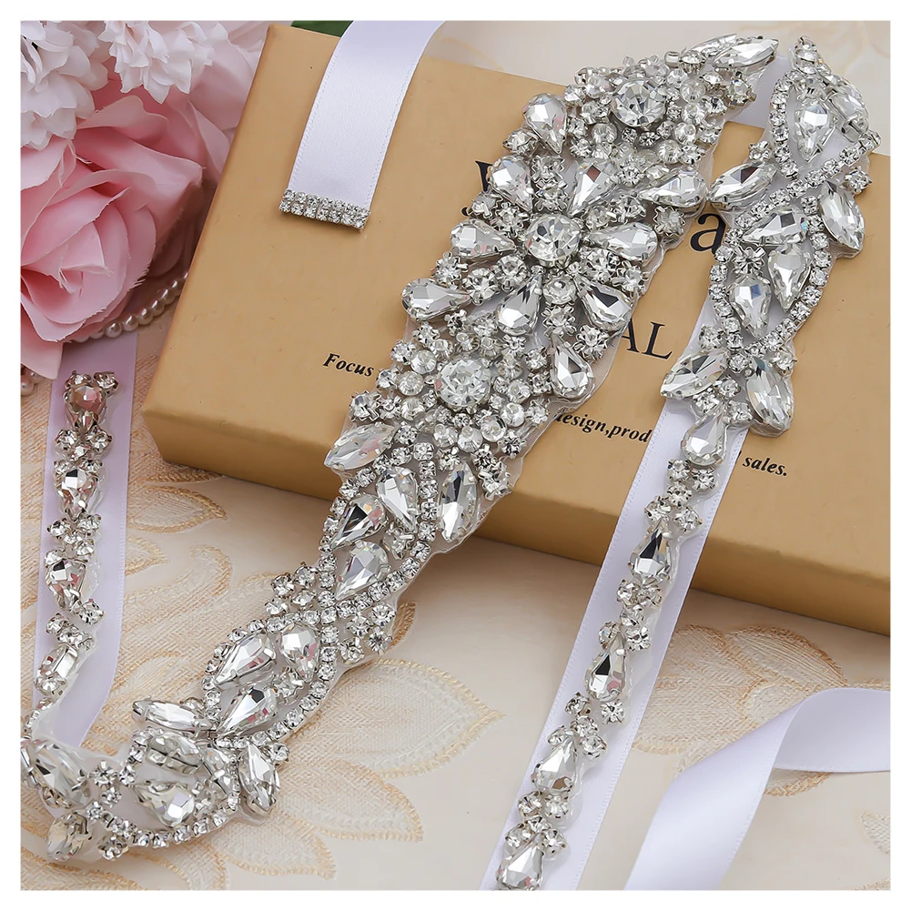 MissRDress Wedding Belt Rhinestones Handmade Dress Accessories Marriage Bridal Sashes Waistband JK867 | Свадьбы и торжества