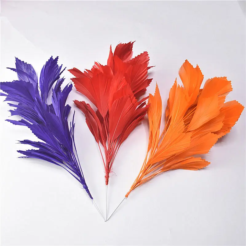 Новинка свадебные корсажи из гусиного пера длина 30 см перья цветок для рукоделия