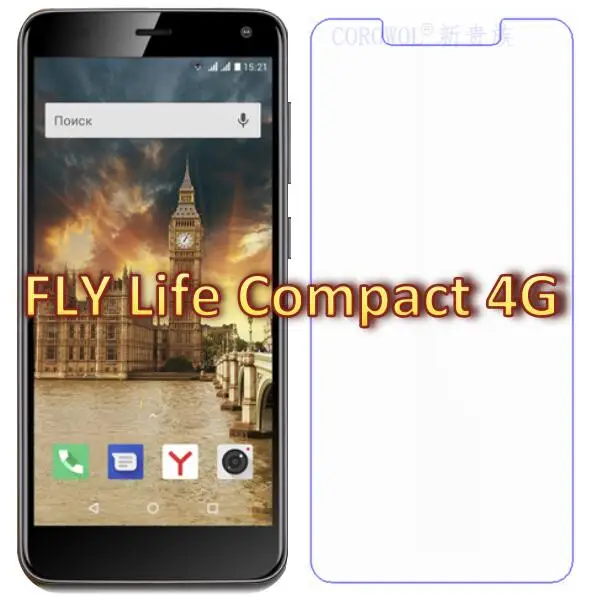 9H 2.5D для FLY Life compact 4G Защитная пленка из закаленного стекла Взрывозащищенная