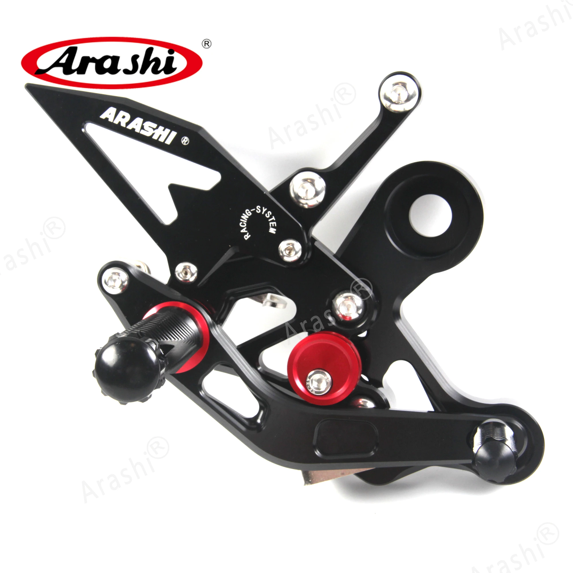 Arashi FZ09- ЧПУ Регулируемая подставка для ног Rearset для YAMAHA FZ 09 MT09 MT 09 задний Набор подножек