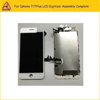 aaa10pcslot full set lcd complete for iphone 7 plus 7p display digitizer assembly complete with front camerahome button flex