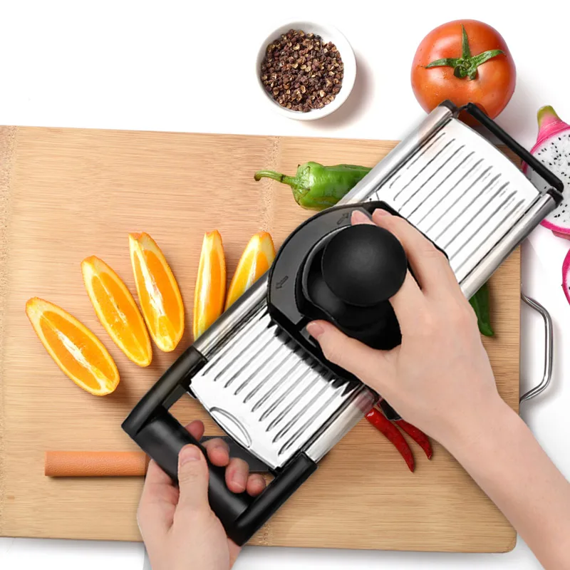 Mandoline резак для овощей с кисточкой стальное лезвие устройство очистки картофеля