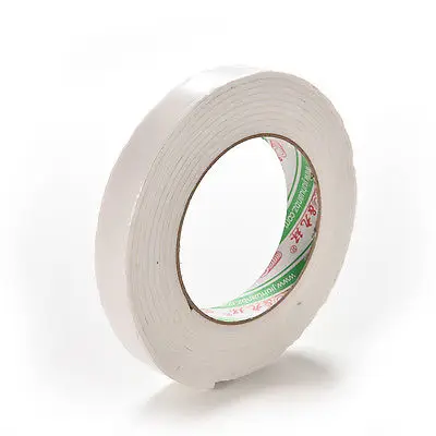 

New 1Roll 1.8x300cm Double Sided Tapes White Foam Super Strong Adhesive Sticky Tape Roll