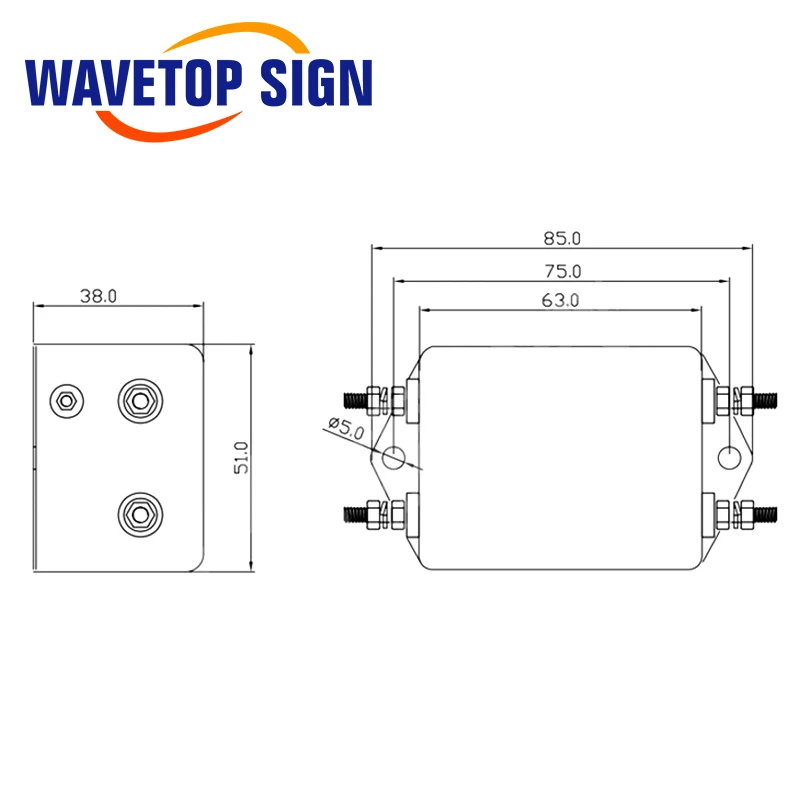 CANNY Power EMI Filter CW4EL2 10A/20A/30A S двухполюсный соединитель фильтра однофазный 220 В