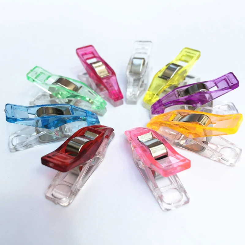50 шт./лот DIY Пластиковые зажимы ремесла аксессуары для лоскутного шитья одеяла