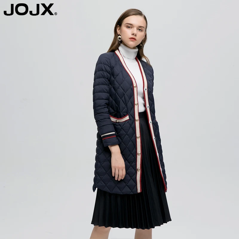 JOJX Женская осенне зимняя куртка 2018 новая брендовая стеганая Длинная тонкая