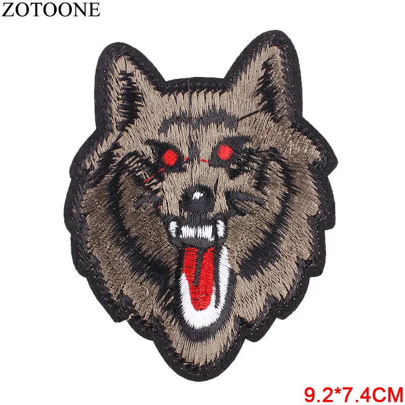 ZOTOONE нашивки в виде животных наклейки с волком тигра кота утюжок на одежды