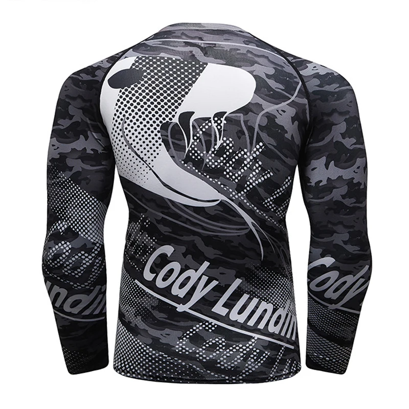 Mma Rashguard Муай Тай спортивная футболка с длинным рукавом быстросохнущая потливая